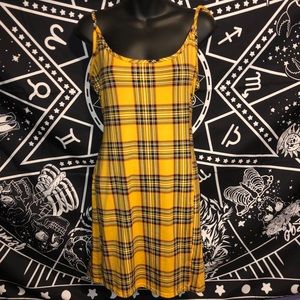 Yellow Plaid Dress